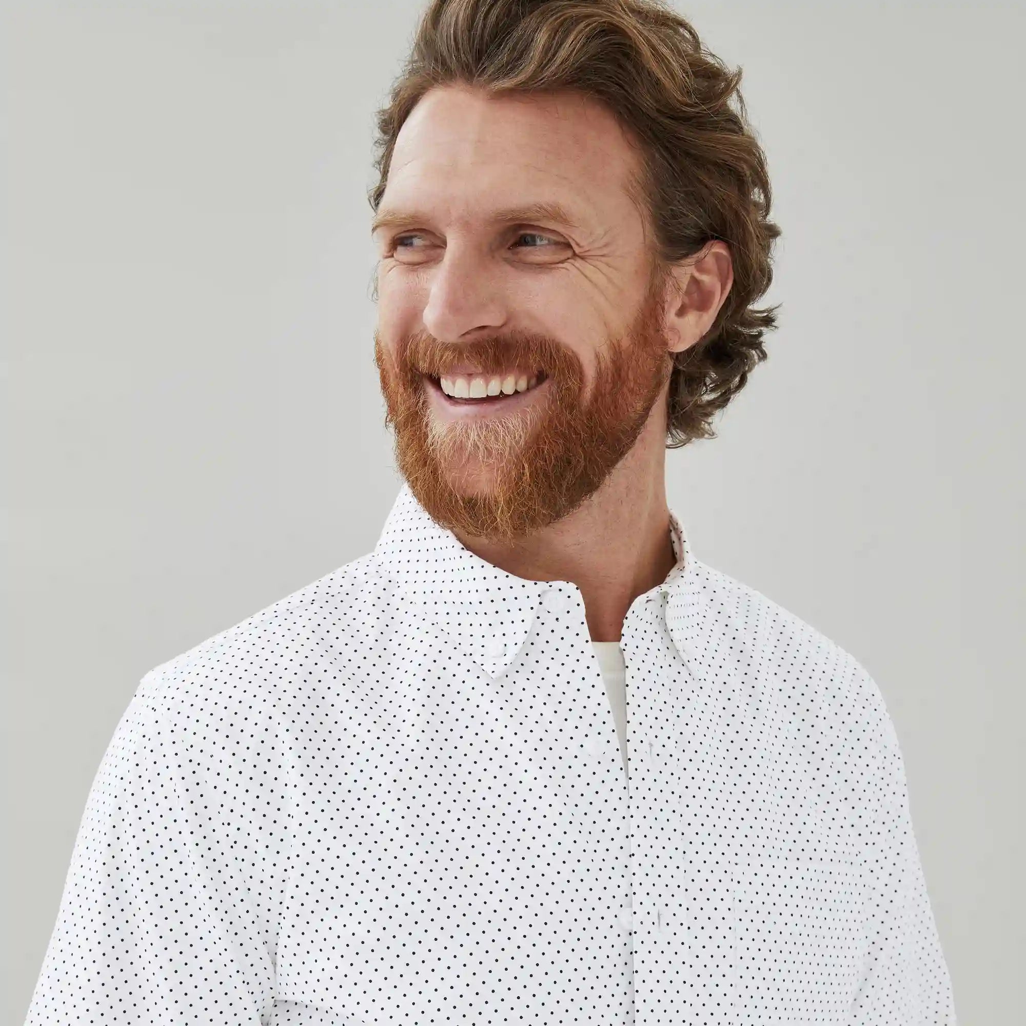 Men's Flex Printed Button-Down Shirt
