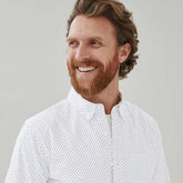 Men's Flex Printed Button-Down Shirt
