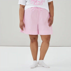 Women+ Cotton Striped Sleep Short