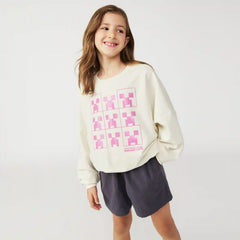 Kid Girls' Minecraft Oversized Sweatshirt