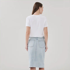 Denim Midi Skirt