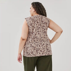 Women+ Crepe Printed Sleeveless Top