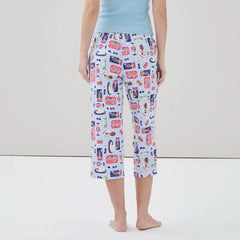 Printed Cropped Sleep Pant