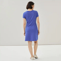 Striped Ruched T-Shirt Dress