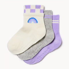 Toddler Girls' 3-Pack Mid-Crew Socks