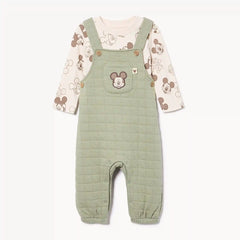 Baby Boys' Disney Mickey Mouse Overall Set