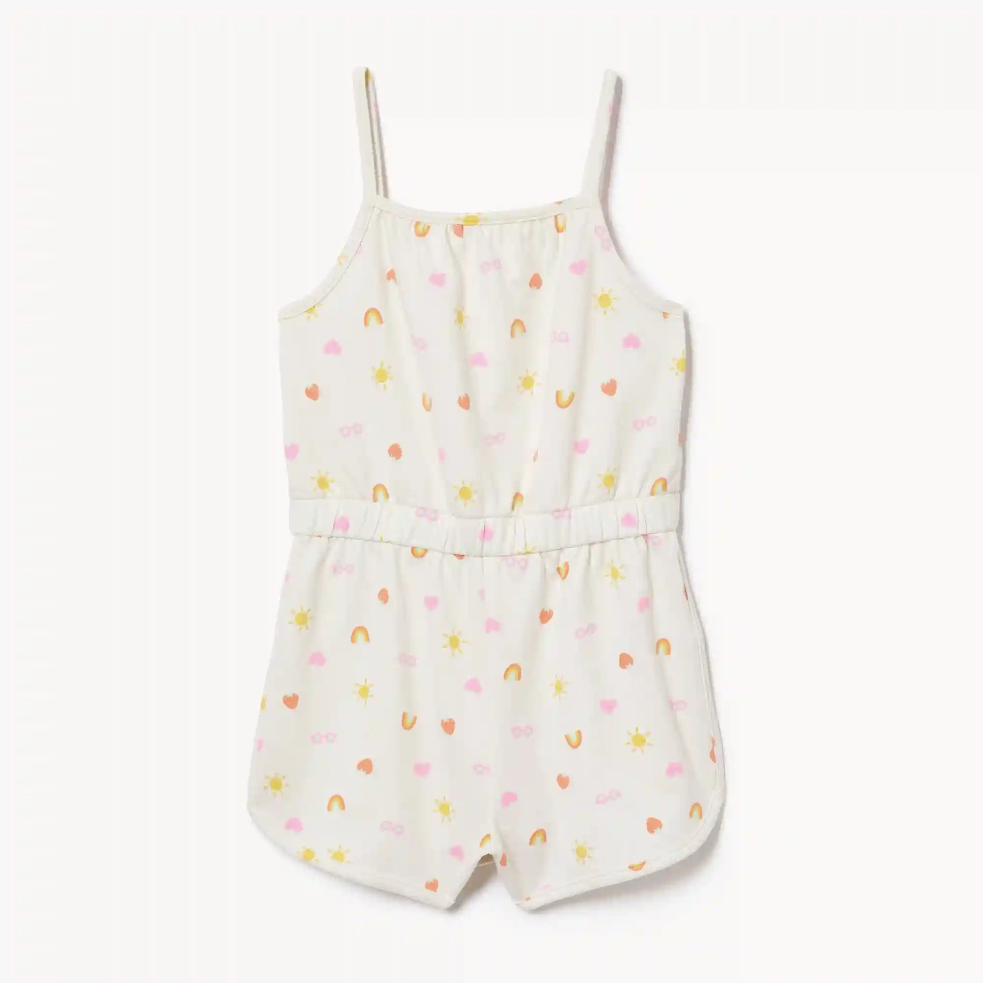 Kid Girls' Terry Cloth Printed Romper