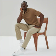 Men's Short Sleeve Polo Sweater