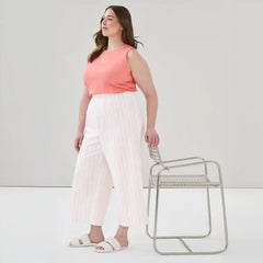 Women+ Seersucker Cropped Sleep Pant