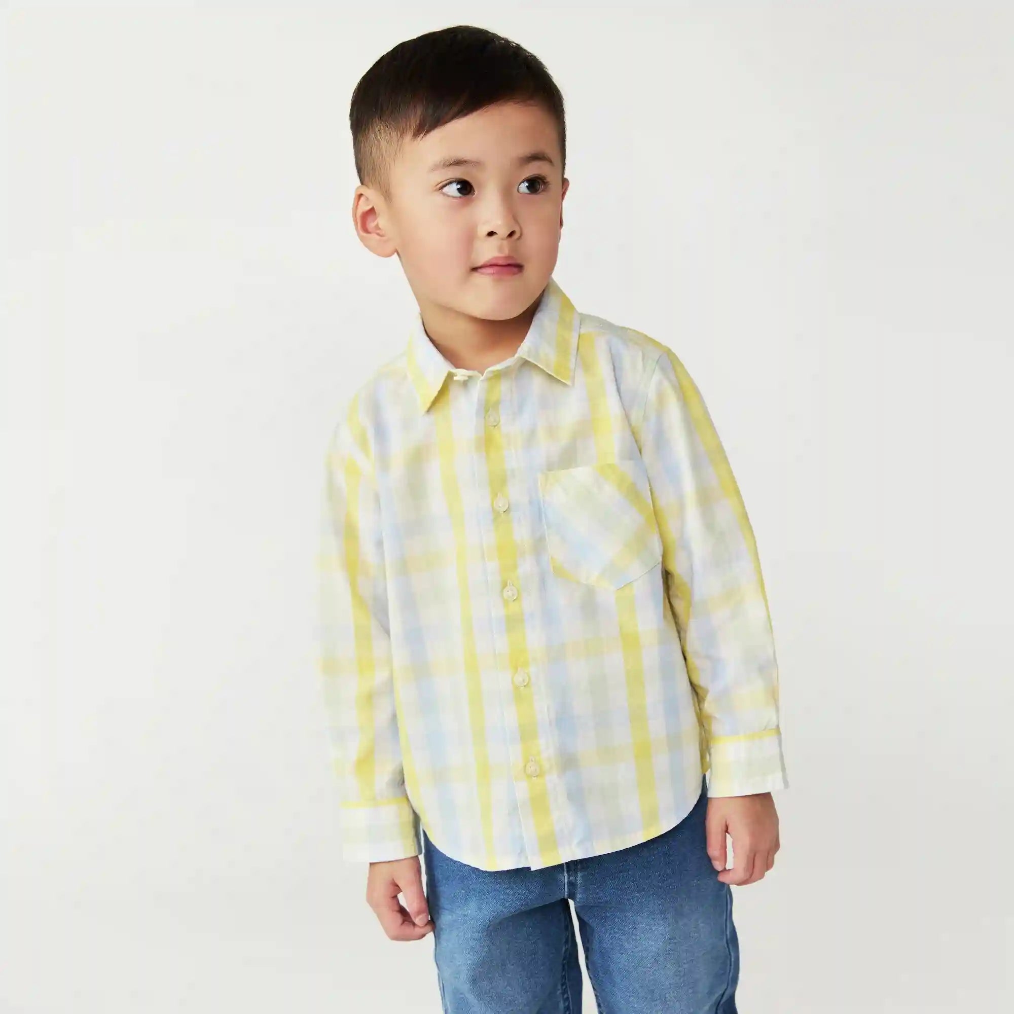 Toddler Boys' Gingham Shirt