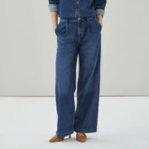 Dark Wash Wide Leg Jean