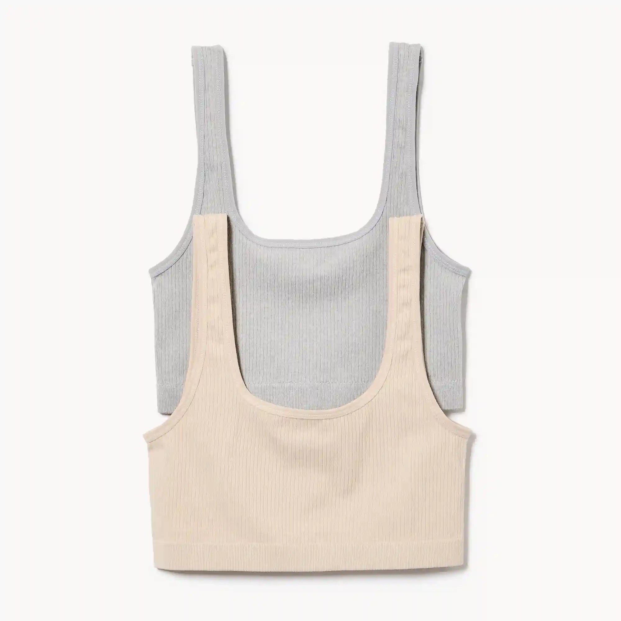 2-Pack Seamless Ribbed Bralette