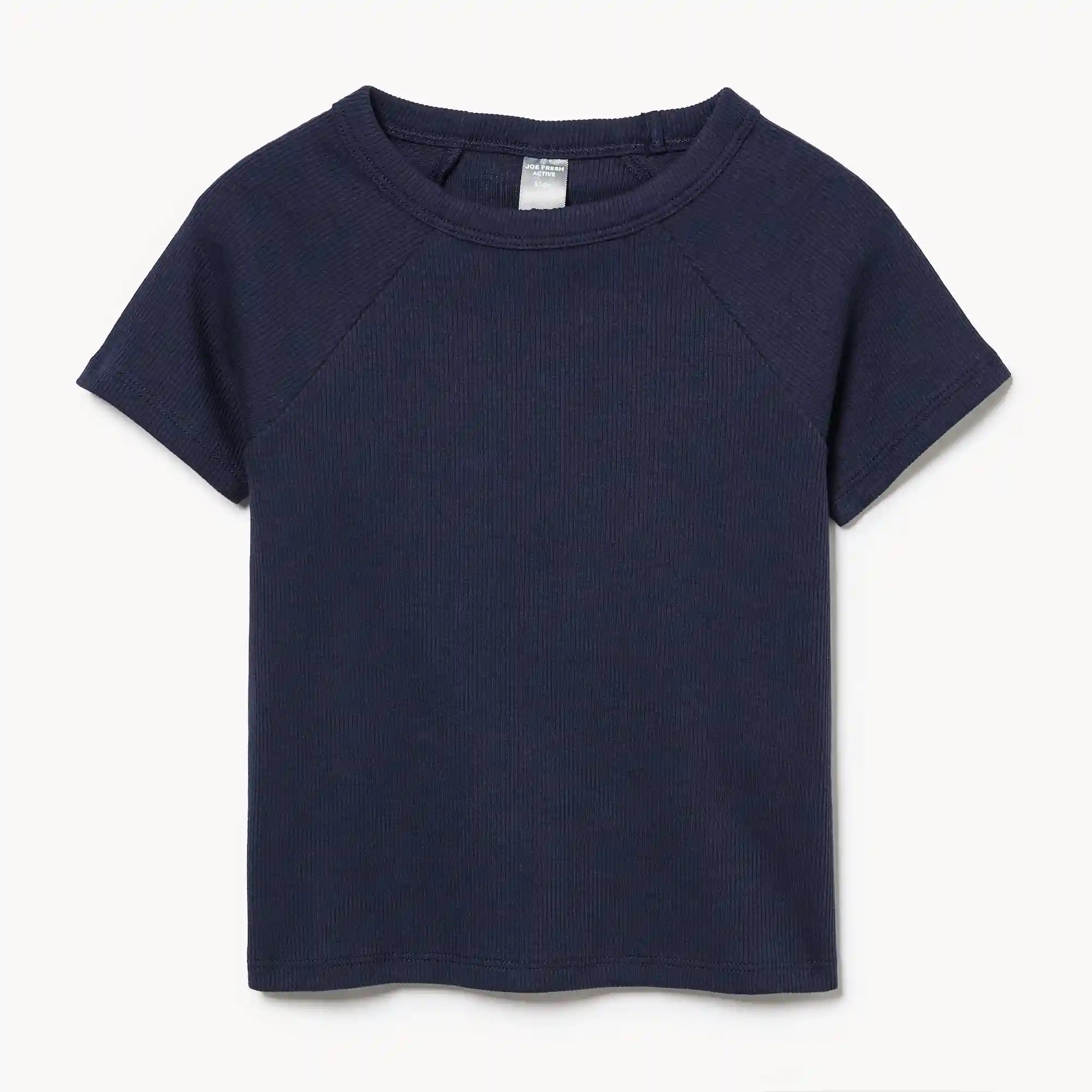 Kid Girls' Ribbed Cotton T-Shirt