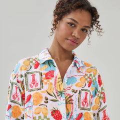 Gauze Printed Cover-Up Shirt