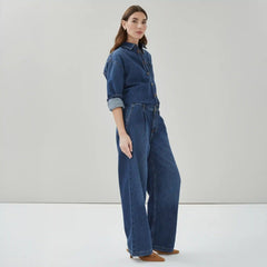 Dark Wash Wide Leg Jean