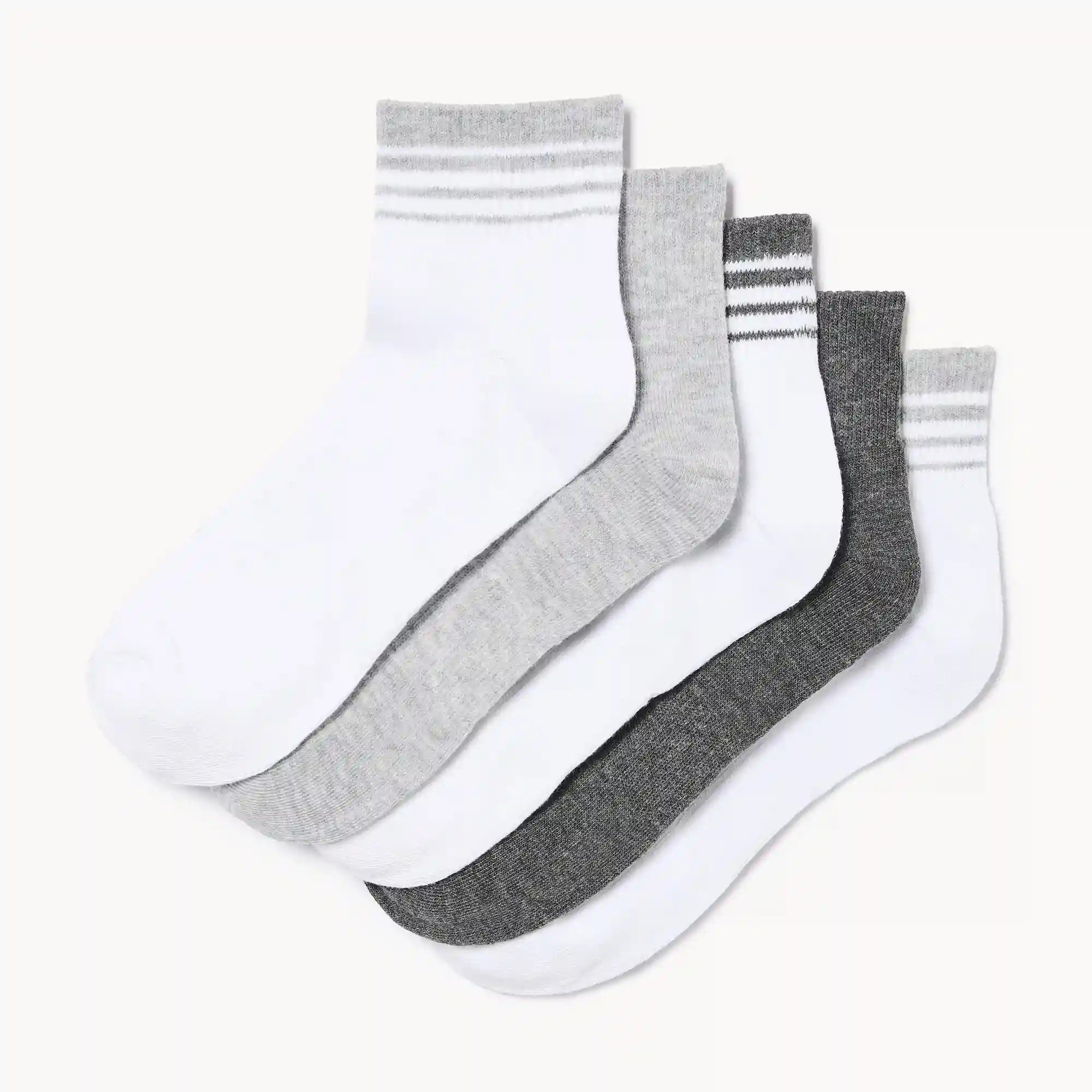 5-Pack Quarter-Crew Socks