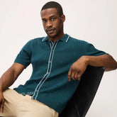 Men's Button-Up Polo Sweater