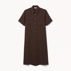 Crepe Shirt Dress
