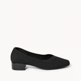 Knit Low Block Heels