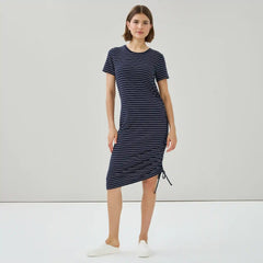 Side Ruched Midi Dress