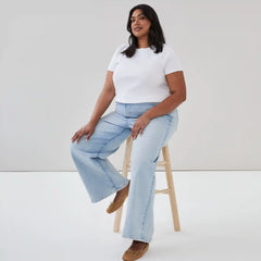 Women+ High Rise Wide Leg Jean