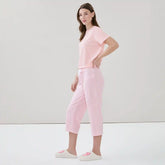 Printed Cropped Sleep Pant