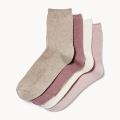 Bamboo 4-Pack Quarter-Crew Socks