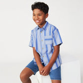 Kid Boys' Oversized Button-Up Shirt