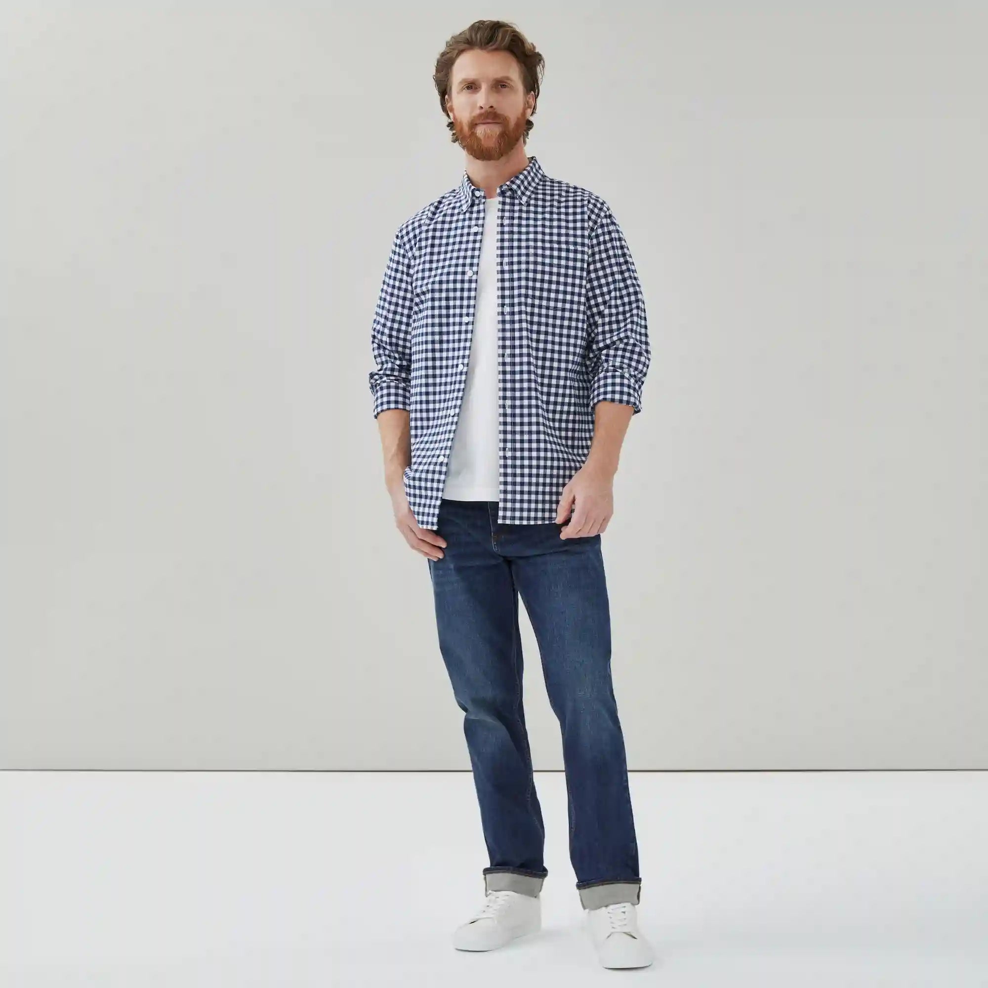 Men's Poplin Botton-Down Shirt