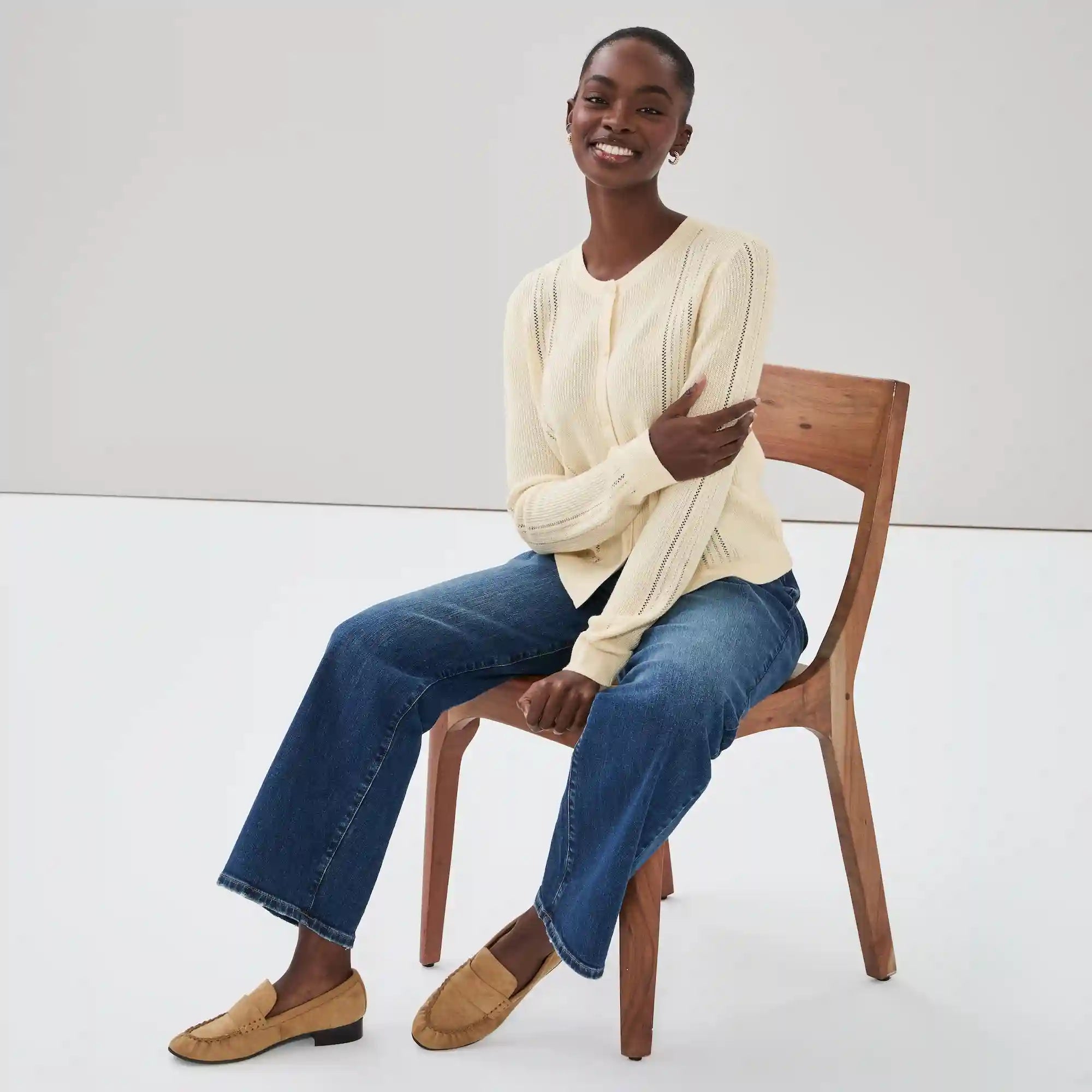 Pointelle Cardigan