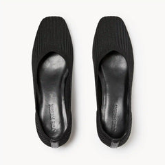 Knit Low Block Heels