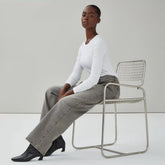 Grey Wash High Rise Wide Leg Jean