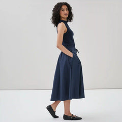 Flared Midi Skirt