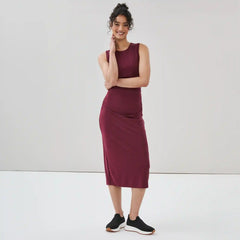 Active Side Ruched Midi Dress