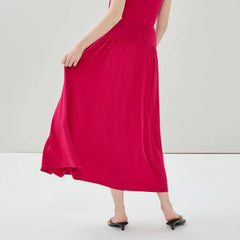 Drop Waist Maxi Skirt