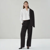 Wide Leg Pleated Trouser