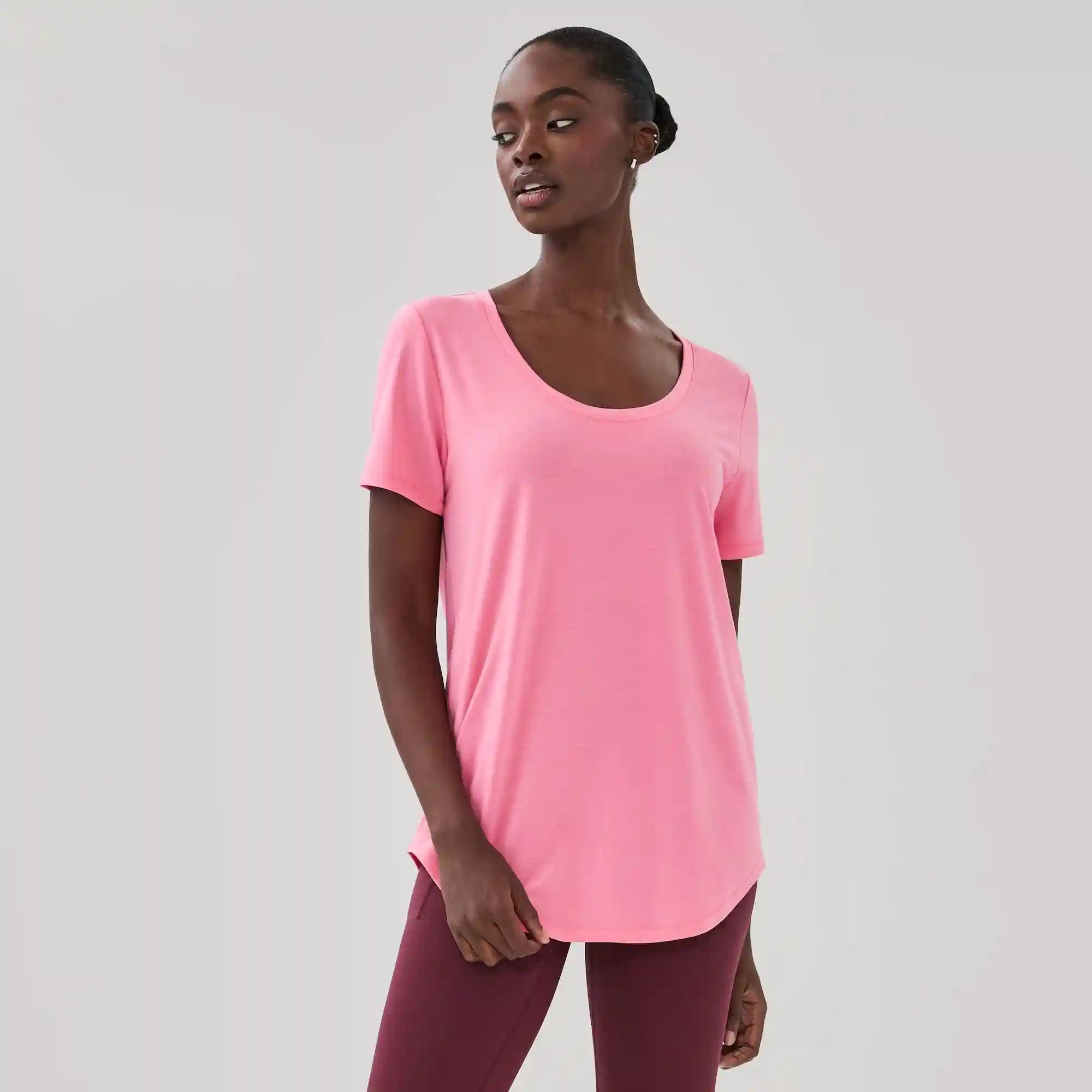 Active Scoop Neck T-Shirt