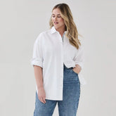 Women+ Oversized Button-Up Shirt