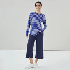 Active Striped Long Sleeve Top