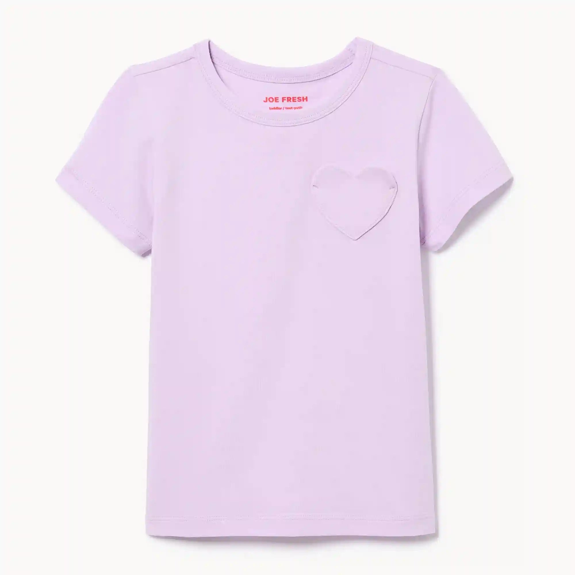 Toddler Girls' Heart Pocket T-Shirt