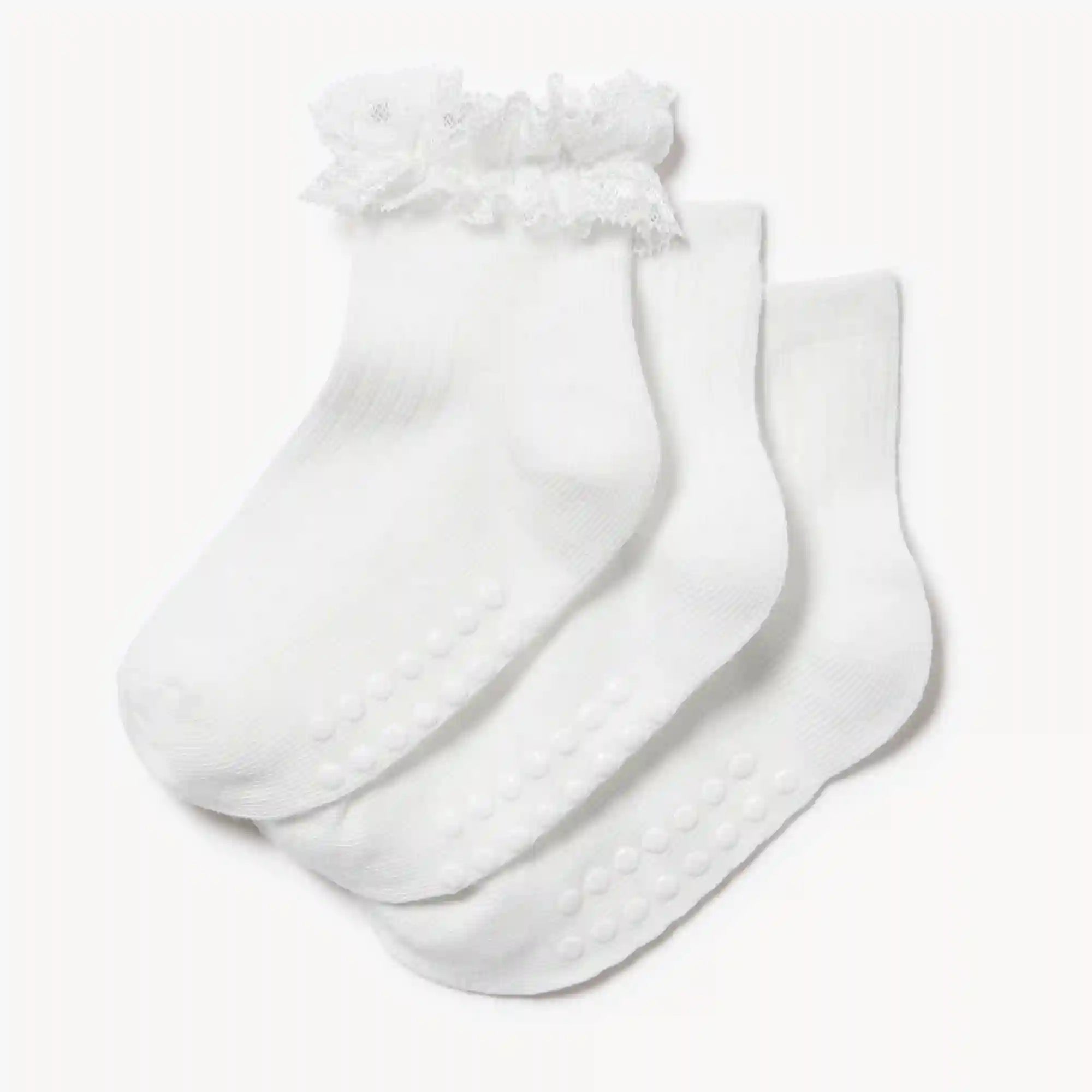 Toddler Girls' 3-Pack Quarter-Crew Socks