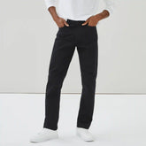 Men's Black Wash Straight Fit Jean