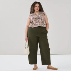 Women+ Crepe Printed Sleeveless Top