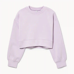 Kid Girls' Active Cropped Sweatshirt