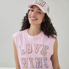 Adult Pride Cropped Muscle Tank Top