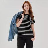 Crewneck Striped T-Shirt