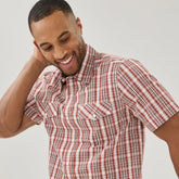 Men's Plaid Button-Up Shirt