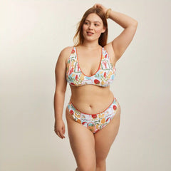 Women+ Printed Bikini Top