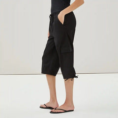 Linen Cotton Cropped Pant