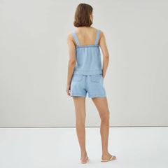 Chambray Square Neck Tank